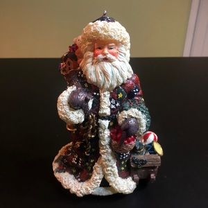 Vintage Two’s Company Santa candle